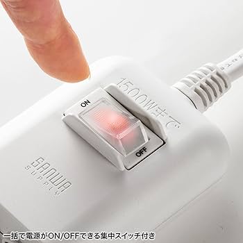 Amazon.co.jp: サンワサプライ 一括集中スイッチ付き電源延長